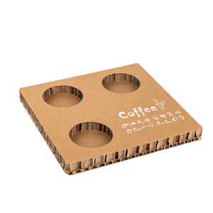 Cho lokyo phân hủy sinh học dày Kraft Cốc giấy và 2-3 cup dùng một lần tổ ong Khay giấy cá nhân cho cà phê cửa hàng wholesa - Product Image 4