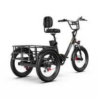Bicicleta Eléctrica Plegable Onesport OT30 Pro Nueva y Mejorada con Motor de Cubo Trasero de 500w y 60 Nm, Freno de Disco, Batería de Litio, Asistencia al Pedaleo y Cuadro de Aleación de Aluminio