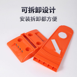 กรวยจราจร TPU ป้ายสัญลักษณ์จราจรยาง EVA ป้ายบอกทางจราจร ตัวแบ่งเลนทางหลวง ป้ายเตือนแบบมองเห็นได้ชัดเจน ฟิล์มสะท้อนแสงเกรด 1 - Product Image 4