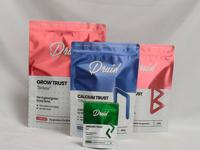 Sachet Doypack en film composite d'aluminium mat coloré pour l'emballage de snacks, café et thé ; Sac refermable de qualité alimentaire sur mesure