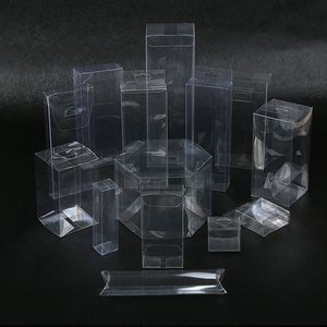 OEM Custom Gift Box Transparent Folding PVC PET Plastic Acetate Clear Packaging Box