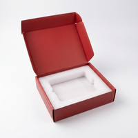 Boîte d'expédition pliable en carton ondulé personnalisée, imprimée en couleur, avec insert en carton, durable, pour le commerce électronique, portable et réutilisable