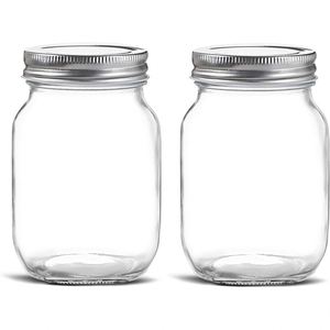 Pot en verre borosilicate simple couche personnalisé de 150 ml à 1000 ml avec couvercle en acier inoxydable, résistant aux hautes températures, pour caviar - Vente en gros - Product Image 1