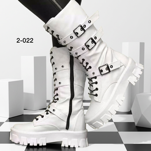 2026 fashion walking style thick-soled mid-calf <b>boots</b> for women autumn and winter style casual shoes round toe women‘s shoes - Product Image 3