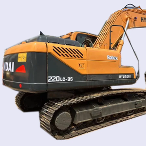Excavatrice sur chenilles Hyundai d'occasion de 22 tonnes de Corée du Sud, modèle 225, avec moteur, boîte de vitesses, pompe et moteur en bon état - Product Image 1
