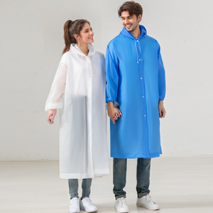 Giá rẻ dùng một lần haoya <span class=keywords><strong>PEVA</strong></span> áo mưa với mui xe che 140 gam thêm dày không thấm nước một mảnh dài không thấm nước unisex áo mưa - Product Image 6