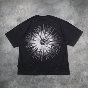 Logo personnalisé T-shirt blanc vintage pour hommes 100% coton Conception surdimensionnée lourde Plus Options de taille - Product Image 3