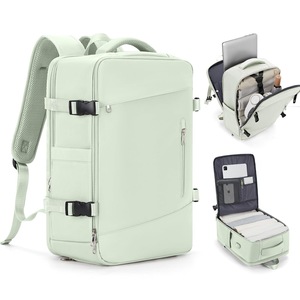 <span class=keywords><strong>Zaino</strong></span> da Donna Grande Capacità Impermeabile Antifurto con USB Fodera in Nylon Compatibile come Bagaglio a Mano EasyJet Ryanair da Cabina - Product Image 4