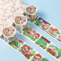 Motif personnalisé professionnel Washi Tape fabricant papeterie dessin animé autocollant décoratif pour étudiant