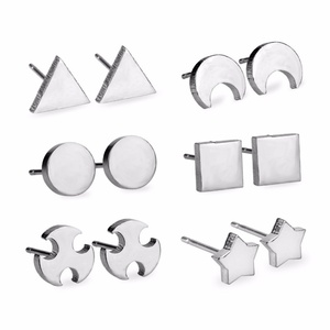 Accesorios de Moda, Pendientes de Acero Inoxidable 316L con Diseño de Candado, Pendientes de Tendencia para Mujer 2016 - Product Image 3