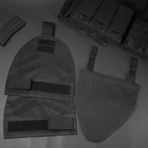 อุปกรณ์ยุทธวิธีป้องกันการฝึกซ้อมกลางแจ้งอุปกรณ์2x Molle ไหล่ + แผ่นเป้า1x พร้อมตะขอและตัวยึดห่วง - Product Image 2