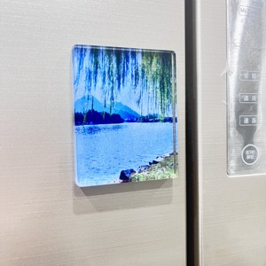 Magnete per Frigorifero in Acrilico con Arte Paesaggistica Originale, Adesivo Scenico con Persone, Ecologico, Durevole, Personalizzato, Rettangolare, Regalo per Anniversario - Product Image 2