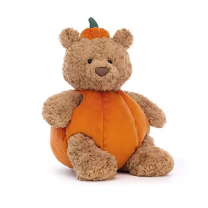Jouets en peluche doux de haute qualité, mignons et de style dessin animé, sur le thème d'Halloween (Citrouille, Ours, Crâne, Fantôme, Chauve-souris), cadeaux de fêtes pour enfants - Product Image 5