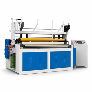 Machine automatique de fabrication de papier toilette de qualité supérieure avec déroulage et perforation de rouleaux jumbo - Product Image 3