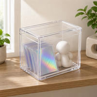Vitrine de rangement anti-poussière pour figurines d'anime, figurines d'action, figurines de collection, étagère, présentoir en acrylique transparent pour la maison
