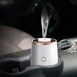 USB Перезаряжаемый автомобильный ароматизатор SCENTA с индивидуальным логотипом, светодиодная подсветка, парфюм, автомобильный ароматизатор с запахом, освежитель воздуха для ароматерапии