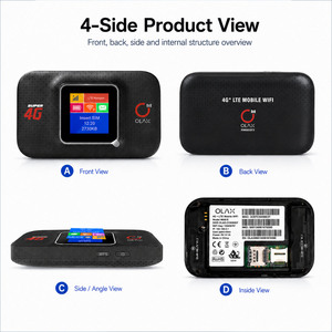 OLAX MF982 4G MIFIS Hotspot WiFi <span class=keywords><strong>mobile</strong></span> à évolution longue durée 150 Mbps MiFi Batterie haute capacité 3000 mAh Écran LCD Port Type-C - Product Image 5