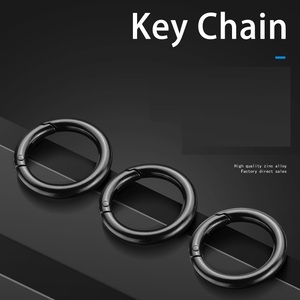 Mini <span class=keywords><strong>mousqueton</strong></span> à ressort en métal <span class=keywords><strong>30mm</strong></span>, fermoir rond pour la fabrication de bijoux, sac à main, porte-clés - Product Image 6