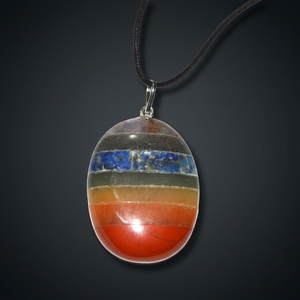 Colgante Ovalado Pulido con Incrustaciones de Piedras, Joyería Artesanal, Set de Reiki, Decoración para el Hogar, Pulsera de Cristal para Rituales - Product Image 2