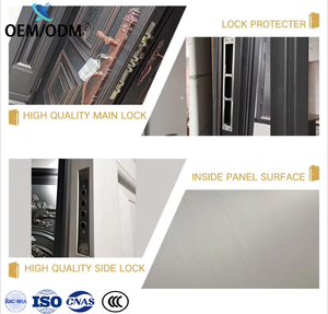 <span class=keywords><strong>Porte</strong></span> de sécurité en acier de conception chinoise moderne, personnalisée OEM/ODM, pour <span class=keywords><strong>entrée</strong></span> principale <span class=keywords><strong>d</strong></span>'<span class=keywords><strong>appartement</strong></span> - Product Image 5