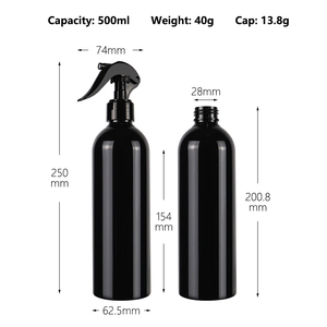 <span class=keywords><strong>500Ml</strong></span> 16Oz Zwart Wit <span class=keywords><strong>Spray</strong></span> Pet Fles Vloeistof Ronde Flessen Medicijn Plastic Fles Met Pomp Sproeier - Product Image 3