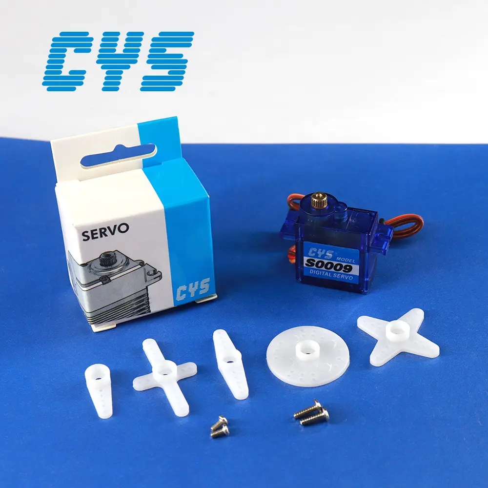 CYS-S0009D RC máy bay trực thăng Robot sử dụng micro kỹ thuật số 1.8 kg 0.12/0.10 giây tốc độ cao RC servo 9 g 1.5 kg/1.8 kg.cm