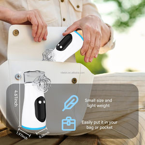 Nebulizador ultrasónico portátil certificado CE, inhalador con pantalla Digital compacta, atomizador, batería incorporada, certificado SGS para el hogar - Product Image 5