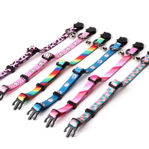 QQPETS 2025 Luxe Op Maat Gemaakte Kattenhalsband Hoge Kwaliteit Verstelbare Band met Klein Belletje Fabriekslevering - Product Image 2