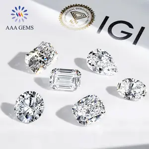 CVD Diamond Manufacturers White Cultured Diamond Loose Elongated Cushion Cut 0.5ct 1CT 2CT 3CT IGI Lab Grown Diamond