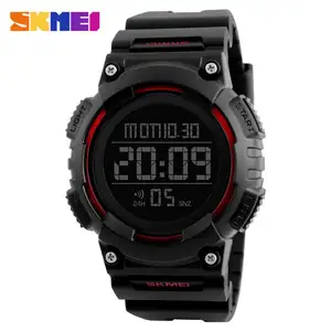 SKMEI 1248 fashion new style man hour new arrival high quality Rubber strap Waterproof week display character sports wristwatch