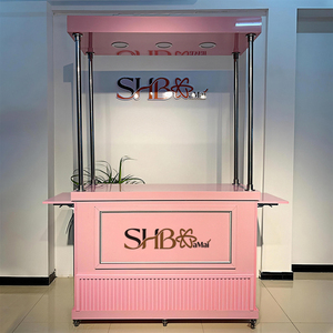 Carrelli in Legno Ecologici di Lusso Personalizzati per Eventi Matrimoniali, Profumi e Caffè - Nuovo Arrivo, Design Moderno ed Elegante, Ordine Minimo di Una Unità - Product Image 5