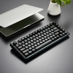 High Quality 75% Aluminum Case Hot Swappable RGB Type-c USB 83 Keys Wired Gaming Mechanical Keyboard