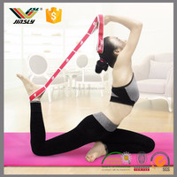 Yoga Pilates Stretch Fitness Bandes de Résistance Jacquard Logo Spandex/Polyester Matériel Sangle Élastique Boucle Bandes Sangle