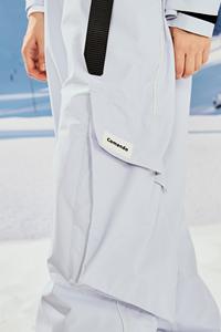 Combinaison une pièce imperméable pour femmes hiver extérieur coupe-vent imprimé veste <span class=keywords><strong>pantalon</strong></span> fermeture à glissière grande taille <span class=keywords><strong>Ski</strong></span> Snowboard costume - Product Image 3