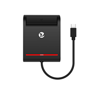 Lector de Tarjetas con Chip ISO 7816 Tipo C ZOWEETEK, Lector de Tarjetas Móvil OTG para Teléfonos y Tabletas, Lector de Tarjetas de Crédito Portátil para Pagos