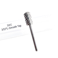Brocas para uñas de carburo 5XC seguras, brocas rotativas para uñas de carburo redondas de barril grande 4XC, brocas eléctricas para limas de uñas en polvo Acrílico