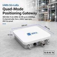 Passerelle UWB 5G LoRa du fabricant IEEE 802.15.4z 9 canaux LoRa GNSS 1pps IP67 anti-explosion -40°C pour la sécurité dans les mines, l'industrie chimique et sidérurgique