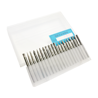 20 pièces 3*3 lime rotative en carbure 1/8 pouces 3mm diamètre de tige 3mm perceuse abrasive coupe tête de gravure pour le travail du bois