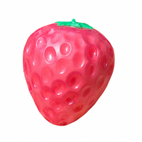 Jouet Squishy Fraise Changeant de Couleur en TPR, Gelée Douce Anti-Stress Sensoriel, Décompression, Faible MOQ, Vente en Gros, Personnalisable