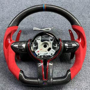 Volante LED de Fibra de Carbono Forjado YTcarbon para M Serie 4 G22 G23 G26 <span class=keywords><strong>M440d</strong></span> - Product Image 1