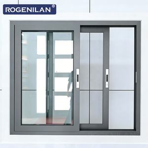 Ventana Corredera de Aluminio con Doble Vidrio Insonorizado de Diseño Moderno ROGENILAN, Ventana con Acristalamiento Low-E de Bajo Consumo para Viviendas - Product Image 2