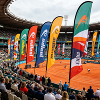 Drapeau à plumes de haute qualité pour les compétitions de course