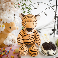 Jouets en peluche personnalisés, coussin figurine animal de la forêt, rembourrage en coton PP doux, poupée pour machine à griffes, cadeau pour fête d'enfants et anniversaire.