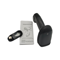 Lecteur de codes-barres 2D sans fil 2,4 G à faible coût, scanner de codes-barres portable