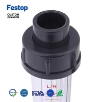 Festop Plastic buisvormige waterstroommeter Meetbereik 100-1000L/H Zeer nauwkeurig meetinstrument voor pijpleidingtoevoer voor water