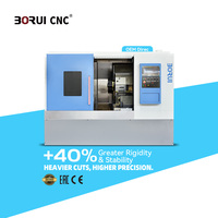 Tour à lit incliné CNC BR52-550MY haute précision ± 0.005mm précision 4500 tr/min broche à entraînement direct changeur d'outil automatique