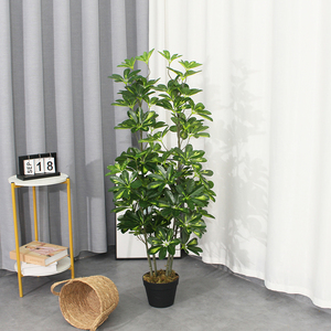 Precio directo de fábrica Venta Maceta Plantas Bonsai Artificial Árbol Planta Schefflera para la decoración del jardín del hogar - Product Image 1