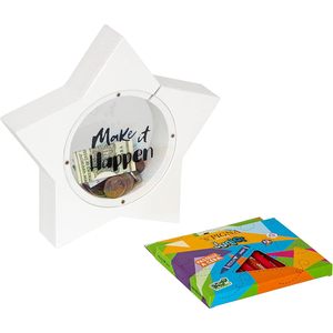 Las <span class=keywords><strong>Huchas</strong></span> para niños con forma de estrella para niños y niñas son HS para artes y Manualidades | Cajas de ahorros para adultos y niños - Product Image 1