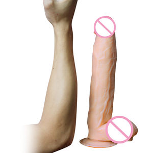 11.9 inç büyük gerçekçi yapay Penis vantuz masajı yetişkin seks oyuncak mermi Masturbator g-spot büyük Penis adam yapay Penis kadın vajina - Product Image 2