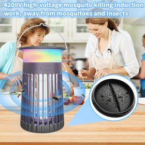 Tùy chỉnh <span class=keywords><strong>Bug</strong></span> <span class=keywords><strong>Zapper</strong></span> UV Led Laser điện năng lượng mặt trời Pin ABS không thấm nước sinh thái thân thiện ngoài trời thông minh côn trùng Mosquito Repellent Killer - Product Image 5